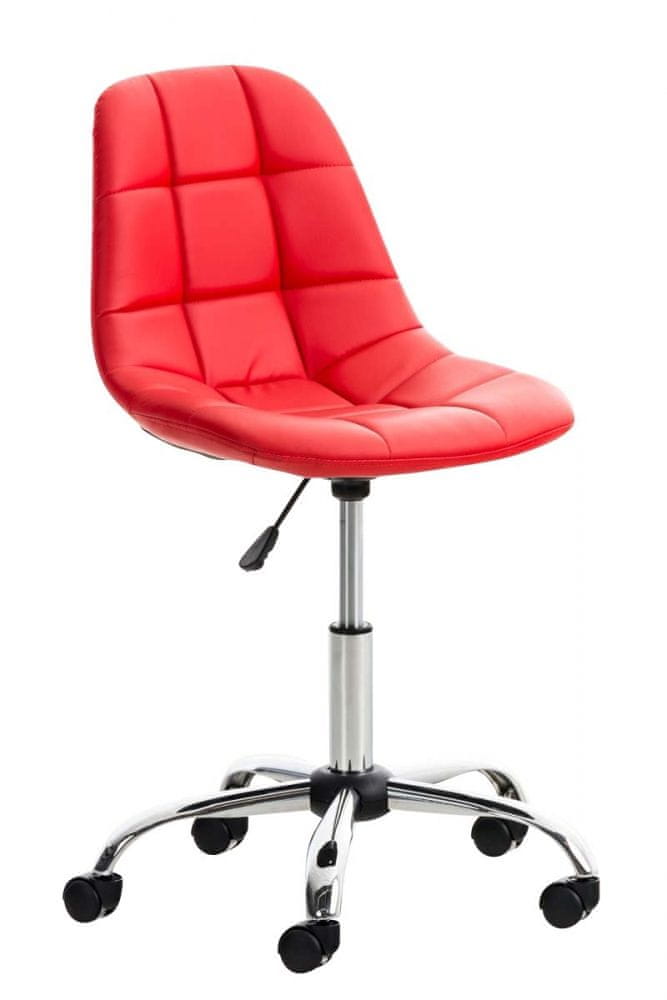 BHM Germany Kancelárska stolička Emil, syntetická koža, červená